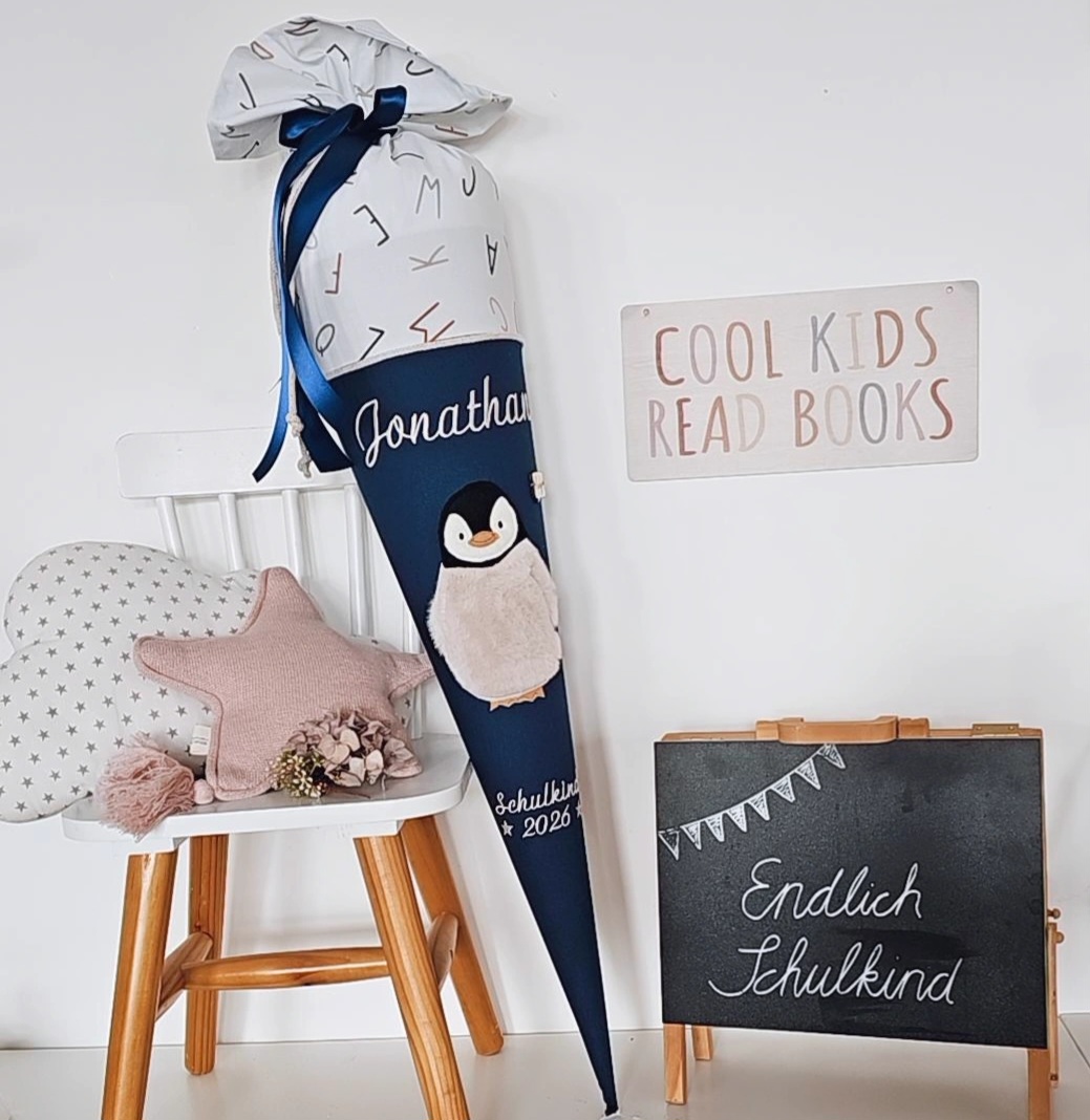 Schultüte Pinguin  | atelier-kleeblatt.de | Jetzt Kaufen