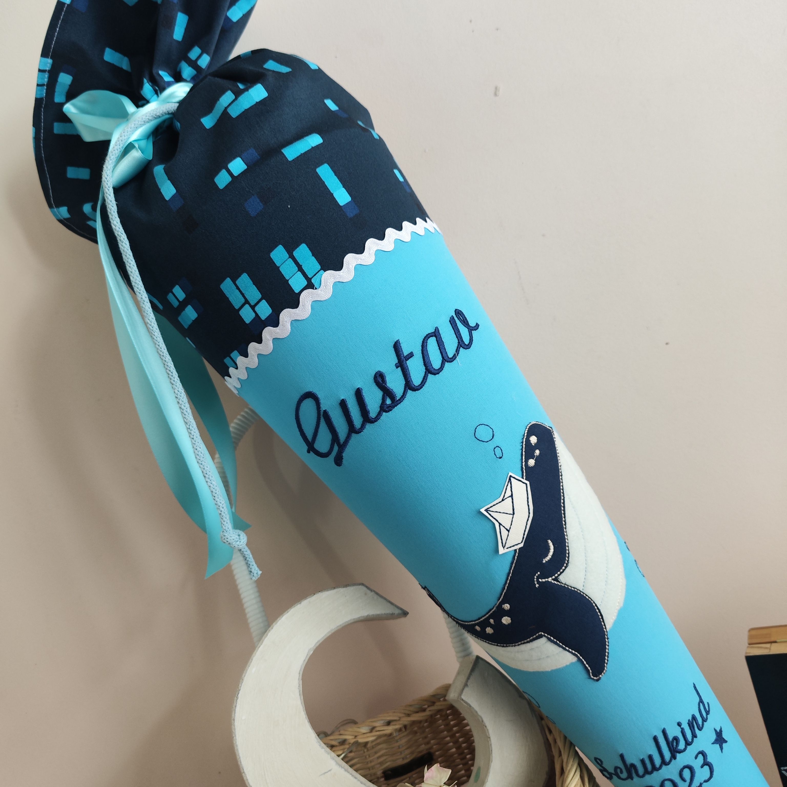 Schultüte Tiefseetauchbär Wal | atelier-kleeblatt.de | Jetzt Kaufen