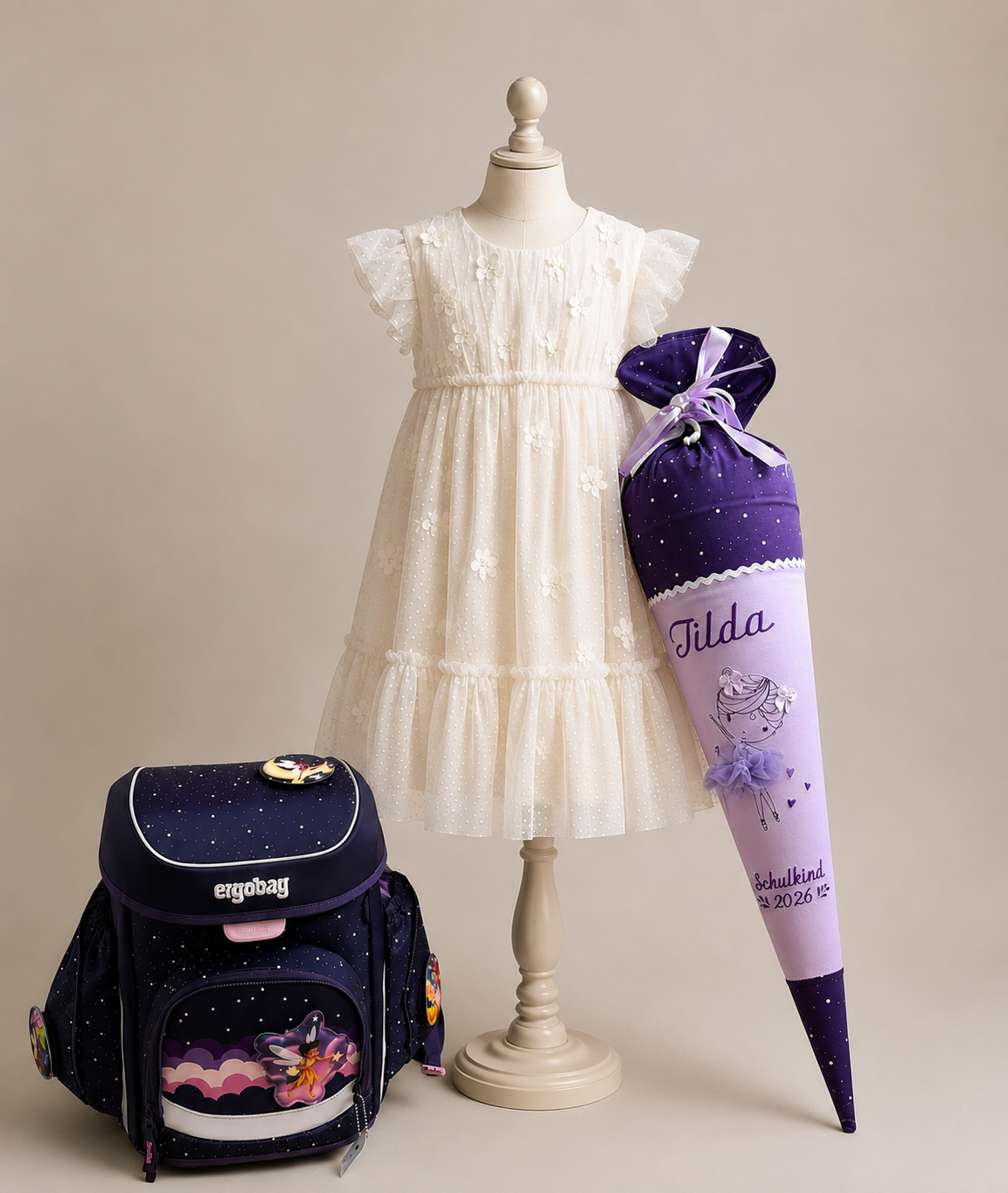 Schultüte Sternguckbär Ballerina | atelier-kleeblatt.de | Jetzt Kaufen